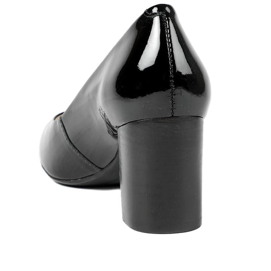Jones Bootmaker Xantara Leather Block Heel Court Shoes - Image 3