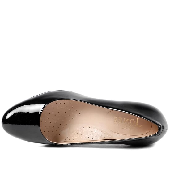 Jones Bootmaker Xantara Leather Block Heel Court Shoes - Image 4