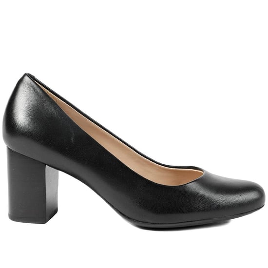 Jones Bootmaker Xantara Leather Block Heel Court Shoes - Image 2