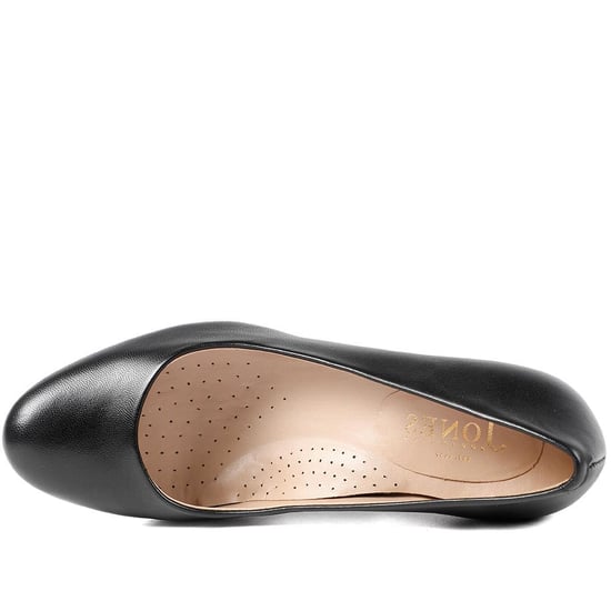 Jones Bootmaker Xantara Leather Block Heel Court Shoes - Image 4