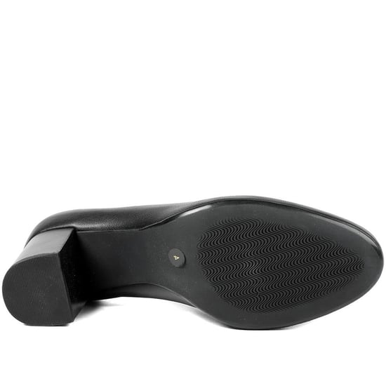 Jones Bootmaker Xantara Leather Block Heel Court Shoes - Image 5