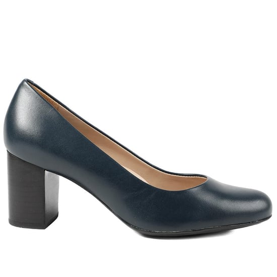 Jones Bootmaker Xantara Leather Block Heel Court Shoes - Image 2