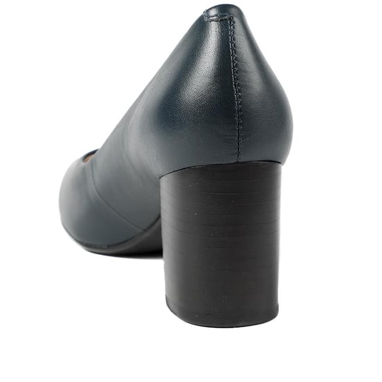 Jones Bootmaker Xantara Leather Block Heel Court Shoes - Image 3