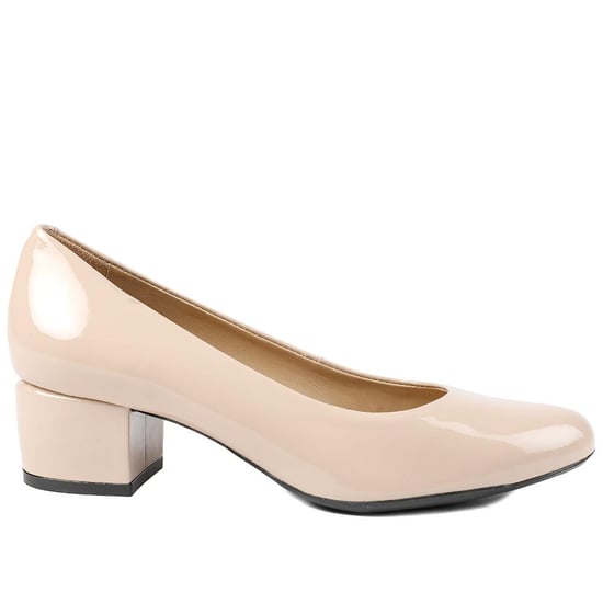 Jones Bootmaker Zakynthos Leather Block Heel Court Shoes - Image 2
