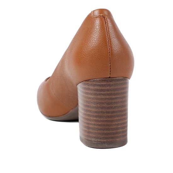Jones Bootmaker Xantara Leather Block Heel Court Shoes - Image 3