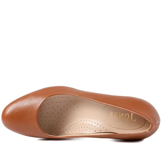 Jones Bootmaker Xantara Leather Block Heel Court Shoes - Image 4