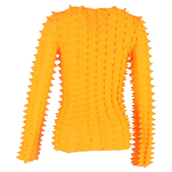 Loewe x Paula's Ibiza 3D Spike-Knit Trui in Oranje Polyester - Image 3