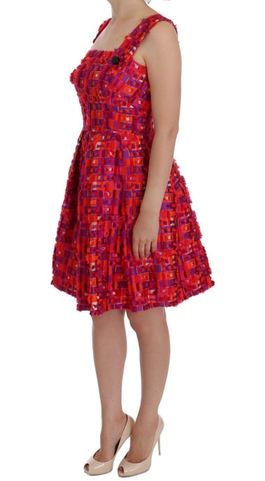 Dolce Gabbana Klänning Geometrisk Tryck Mini Klänning - Image 2