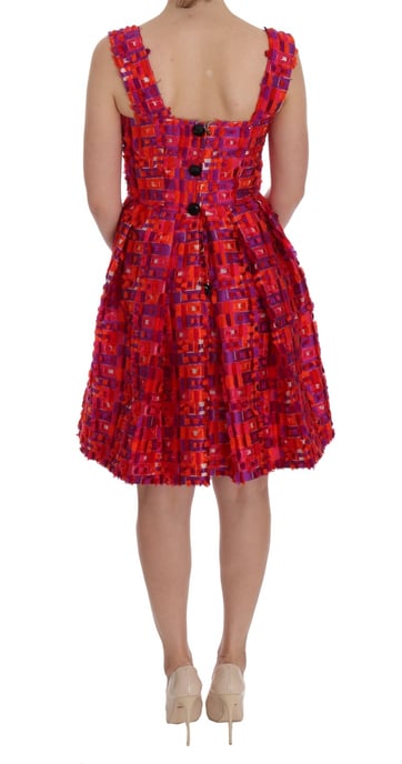 Dolce Gabbana Klänning Geometrisk Tryck Mini Klänning - Image 3