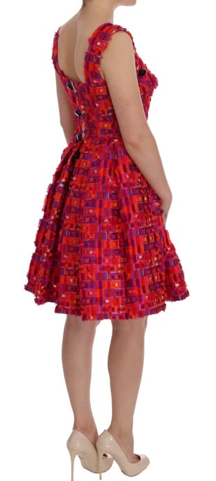 Dolce Gabbana Klänning Geometrisk Tryck Mini Klänning - Image 4