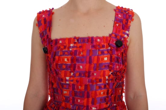 Dolce Gabbana Klänning Geometrisk Tryck Mini Klänning - Image 5