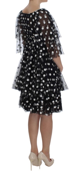 Dolce Gabbana stippen tulle mini-jurk - Image 4