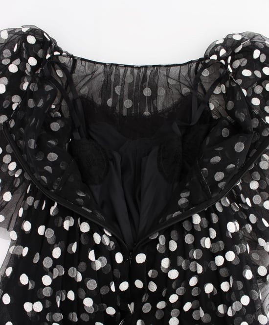 Dolce Gabbana stippen tulle mini-jurk - Image 6