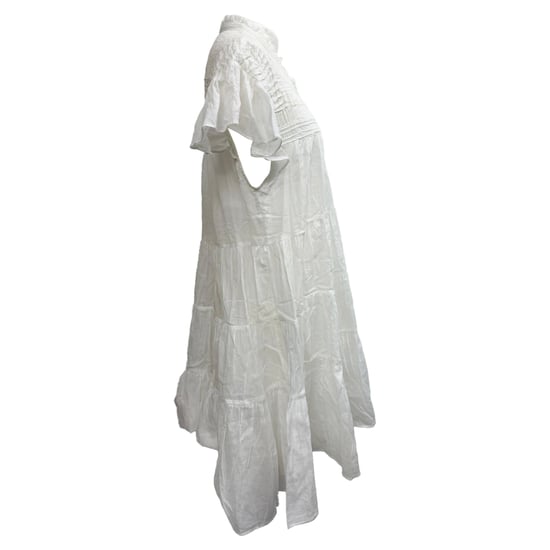 Isabel Marant Etoile Lanikaye Mini Dress in White Cotton - Image 2