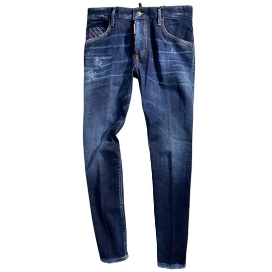Dsquared2 Mörkblå Jeansbyxor - Image 1