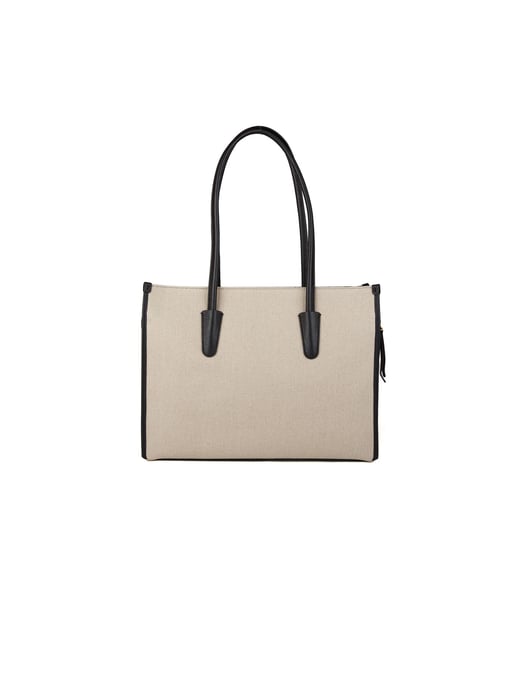 Coccinelle Myrtha26 Canvas Handbag Canvas Fabr./Grained Leather - Image 3