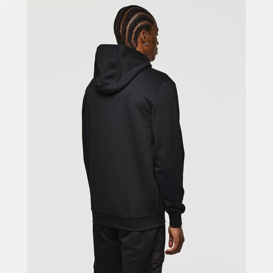 Men's Weekend Offender Daponte Overlay Zip Hoodie in Black - Image 3