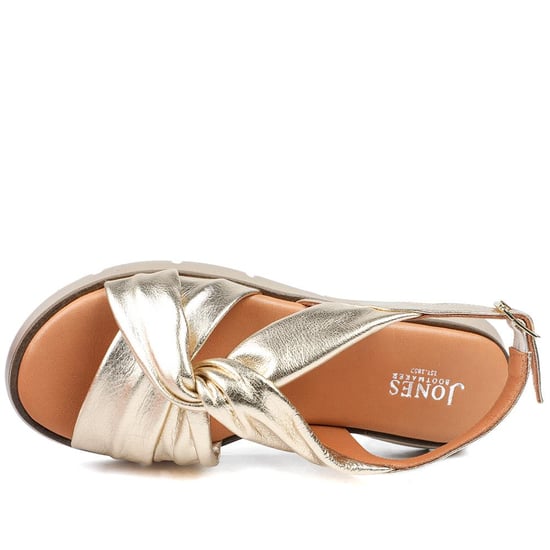 Jones Bootmaker Jocasta Leather Twist Strap Sandals - Image 4