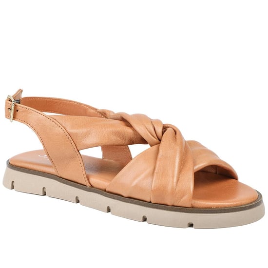 Jones Bootmaker Jocasta Leather Twist Strap Sandals - Image 1