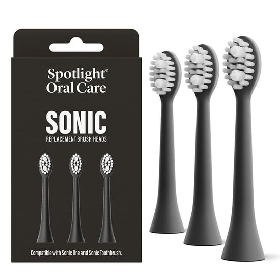 Spotlight Oral Care Sonic Toothbrush Replacement Heads In Black - Image 1