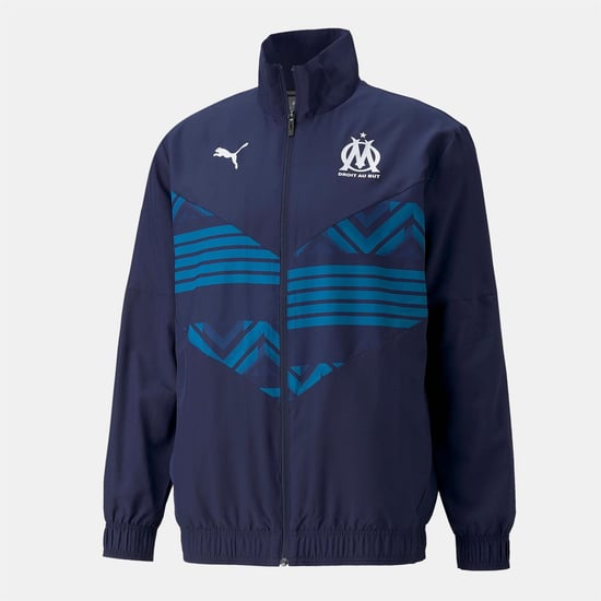 Men's Puma De Marsille Fc Prematch Jacket in Navy - Image 1