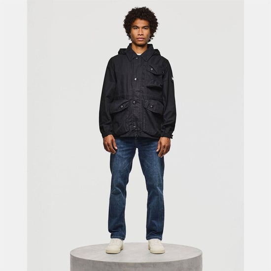 Men's Weekend Offender Harporcrate Pocket Jacket in Black - Image 4