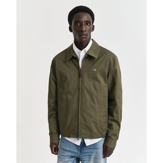 Men's Gant Windcheater Jacket in Green - Image 1