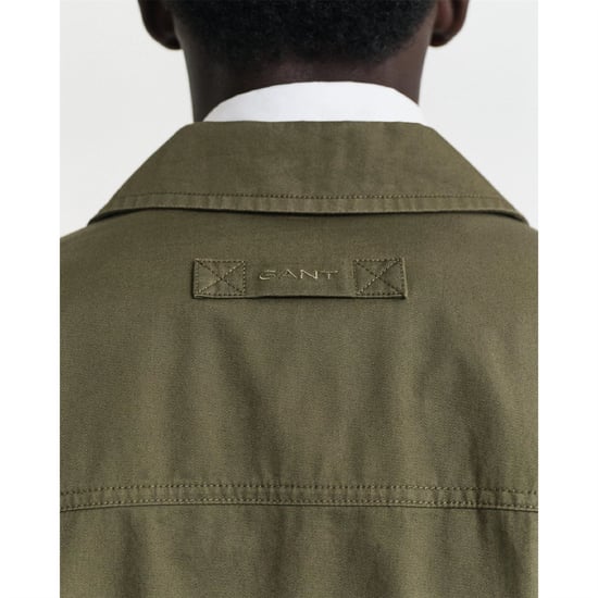 Men's Gant Windcheater Jacket in Green - Image 2