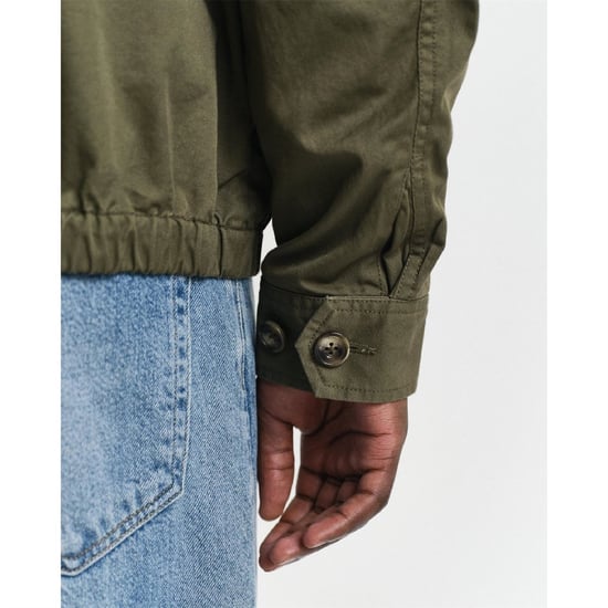 Men's Gant Windcheater Jacket in Green - Image 3