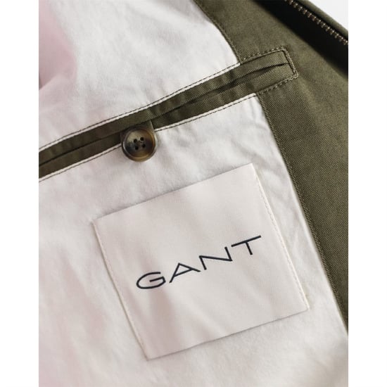 Men's Gant Windcheater Jacket in Green - Image 5