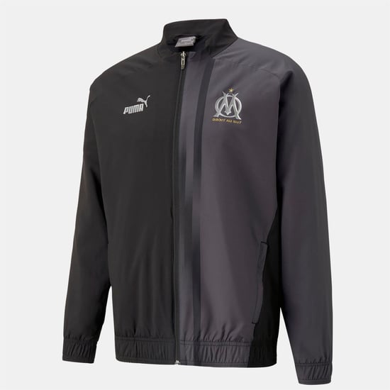 Men's Puma De Marseille Prematch Jacket in Black - Image 1
