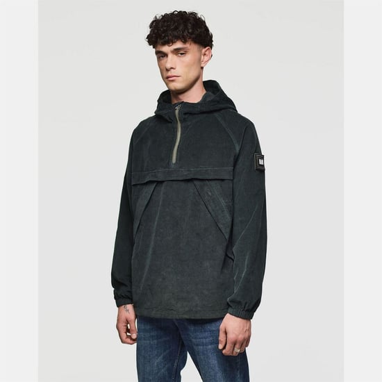 Men's Weekend Offender Wynwood Cord Zip Over Jacket in Green - Image 2