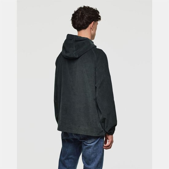 Men's Weekend Offender Wynwood Cord Zip Over Jacket in Green - Image 3