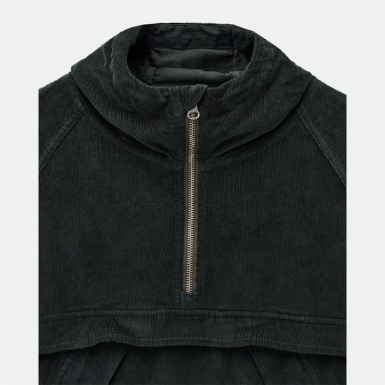 Men's Weekend Offender Wynwood Cord Zip Over Jacket in Green - Image 6