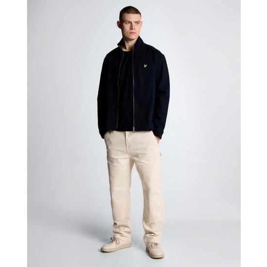 Men's Lyle And Scott Neck Twill Jacket in Blue - Image 2