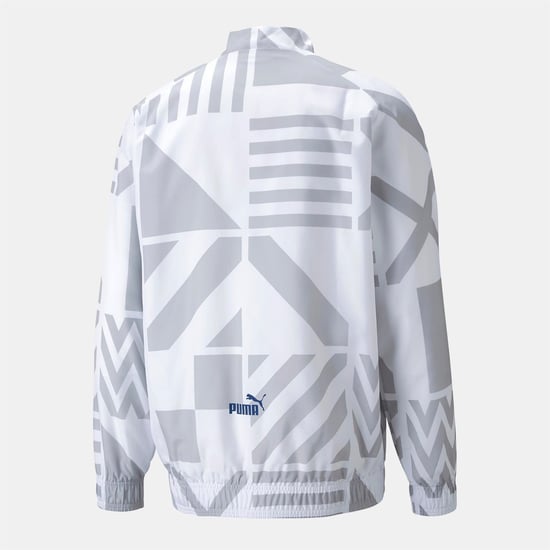 Men's Puma De Marseille FC Prematch Jacket in White - Image 2