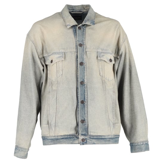Balenciaga Washed Denim Jacket in Blue Cotton - Image 1