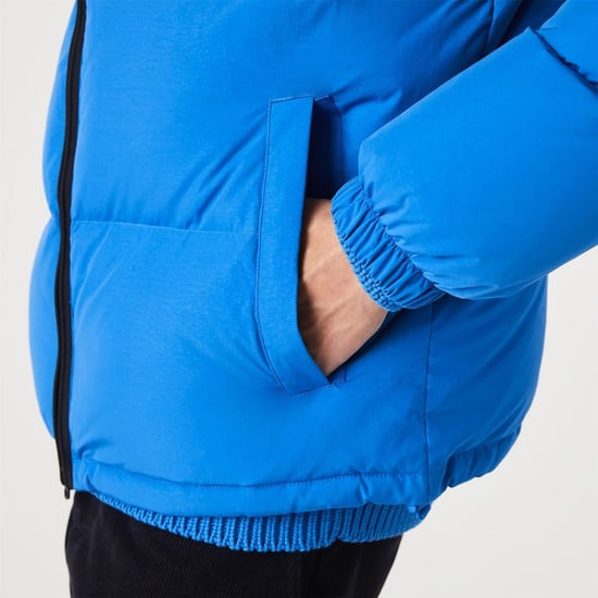 Men's Lacoste Water Resistant Puffer Jacket in Red - Image 5