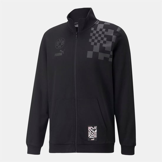 Men's Puma Dortmund Fc Ftblculture Track Jacket in Black - Image 1