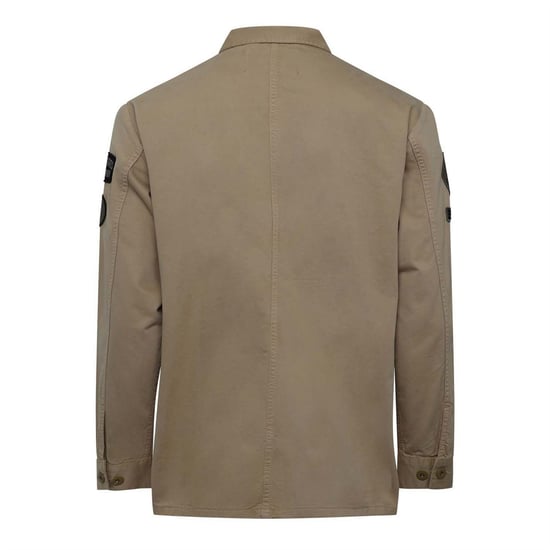 Men's Replay Overshirt in Beige - Image 2