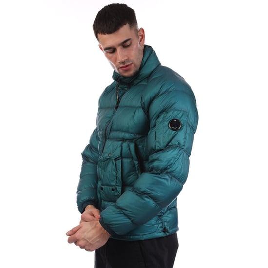 Men's C.P. Company Shell Down Jacket in Light Blue - Image 3