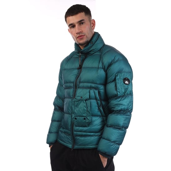 Men's C.P. Company Shell Down Jacket in Light Blue - Image 4