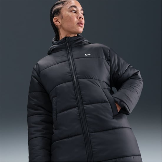 Women's Nike Sportswear Classic Puffer Therma Fit Loose Parka in Black - Image 6