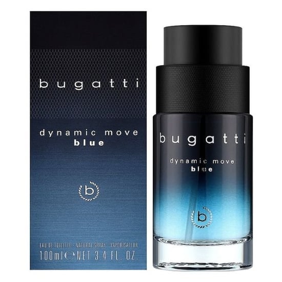Bugatti Dynamic Move Blue Eau de Toilette Spray 100ml - Image 1