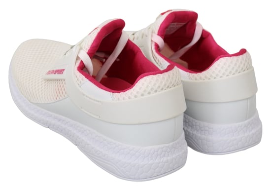 Philipp Plein Witte Roze Polyester Becky Sneakers Schoenen - Image 6