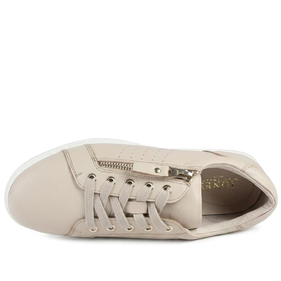 Jones Bootmaker Buttercup Leather Zip & Lace Trainers - Image 4
