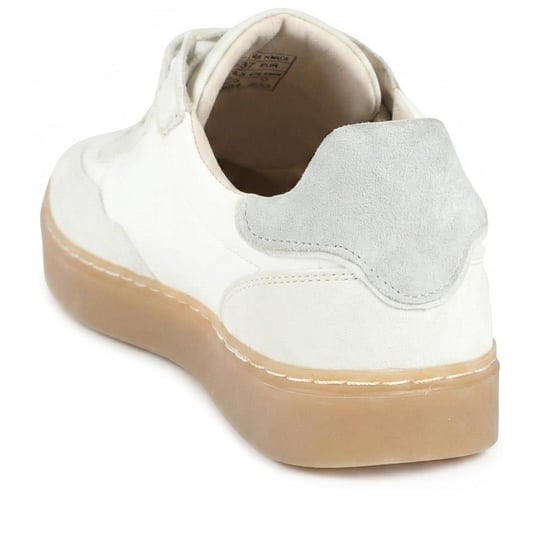 Jones Bootmaker Blanca Leather Lace Up Gum Sole Trainers - Image 3