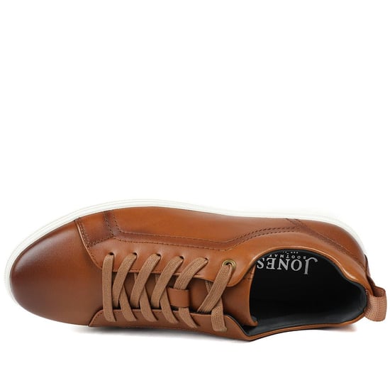 Jones Bootmaker Salvador Leather Lace Up Trainers - Image 4