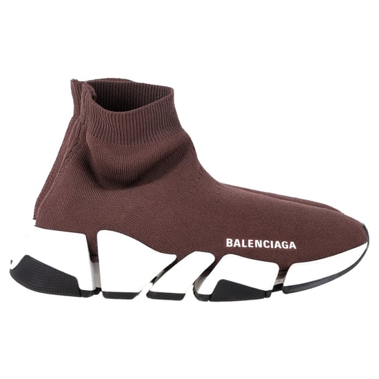 Balenciaga Speed 2.0 Sneakers in Brown Polyester - Image 1