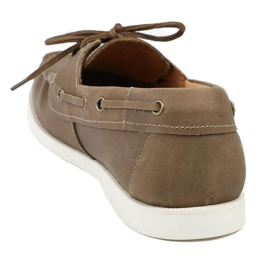 Jones Bootmaker Partington Leather Lace Up Boat Shoes - Image 3